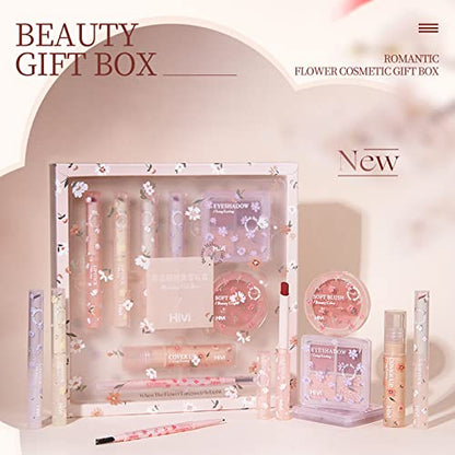 All in One Makeup Kit, 8-Piece Women Complete Makeup Kit, a Must-Have Gift Set for Beginners or Professional Makeup Sets Beginners.