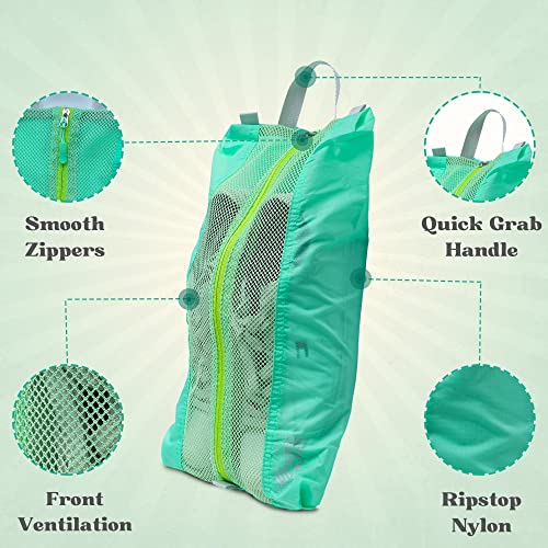3 Pack Ultralight Shoe Bags for Travel Set, Extra Large Shoe Packing Cubes Portable Pouch with Zipper