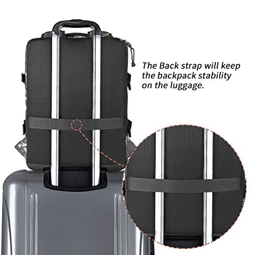 Underseat Carry-On Backpack Luggage Lightweight Casual Laptop Backpack 15.6-inch Travel Commute Gym Sport Daypack 21L, Digi Camo - color: Digi Camo