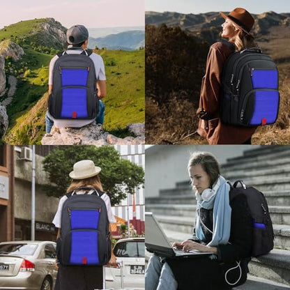 ANTERK Extra Large Backpack, Travel Backpack, Sturdy TSA Water Resistant 17.3 Inch Backpacks, Anti Theft Business Computer Backpacks Gifts for Men Women, Dark Blue - color: Dark Blue, size: 17 inch