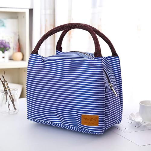 Lunch Bag 4PCS Cooler Foldable Lunch Tote Bag, Reusable Lunch Holder Insulated Container Picnic Bag for Men Women - color: 4PCS