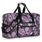 F.FETIVIN Weekender Bag Carry On Travel Duffle Medium Overnight Bag for Women(Purple Paisley) - color: 1-Purple Paisley