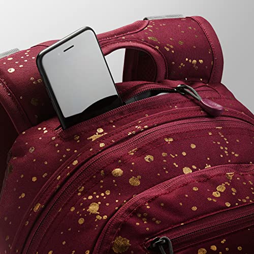 High Sierra Loop Backpack, Travel, or Work Bookbag with tablet sleeve, One Size, Copper Splatter/Maroon - color: Copper Splatter/Maroon