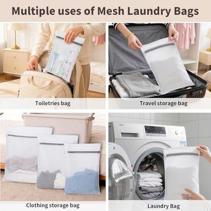 150L Laundry Bag Backpack with 3 Sizes Mesh Wash Bags and Shoulder Straps Foldable Clothes Hamper Bag with Drawstring Closure for College, Apartment, Laundromat(Beige) - color: Beige