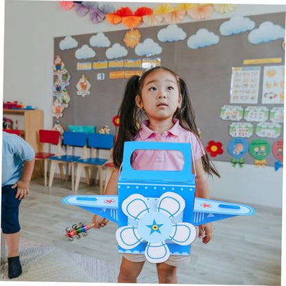 Yardwe Wearable Cardboard Airplane for DIY Aircraft Kit for Inspires Creativity Roleplaying Fun Design for Family Bonding Activities