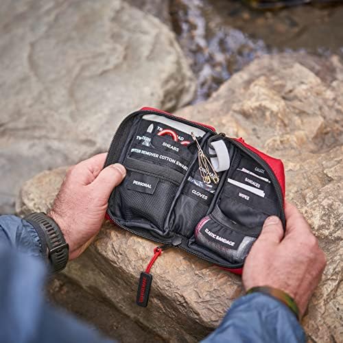 Surviveware 51 Pcs Comprehensive Premium Survival First Aid Kit - Medical Emergency Kit for Travel Camping Gear, Home Essentials & Outdoor Emergencies - HSA & FSA Eligible Survival Kit - style: Small