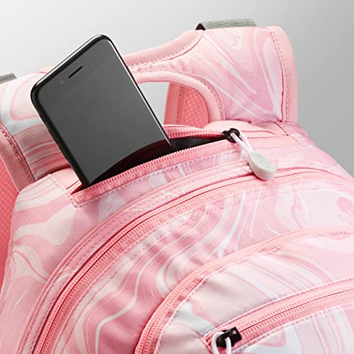 High Sierra Loop Backpack, Travel, or Work Bookbag with tablet sleeve, One Size, Pink Marble - Bubblegum Pink - color: Pink Marble/Bubblegum Pink