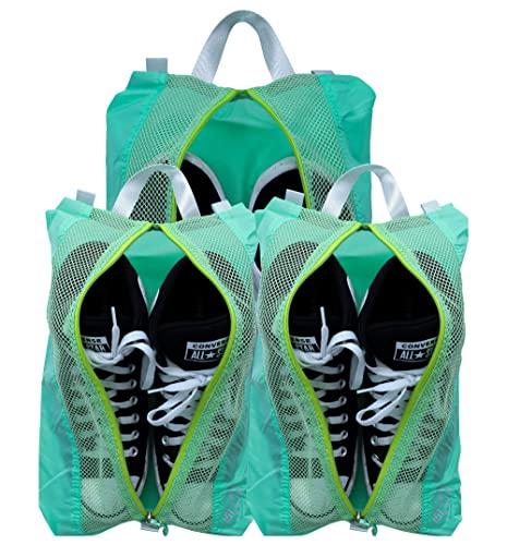 3 Pack Ultralight Shoe Bags for Travel Set, Extra Large Shoe Packing Cubes Portable Pouch with Zipper