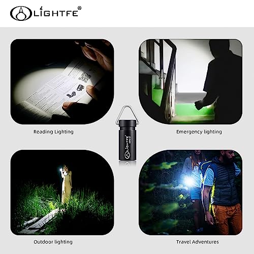 MINI01 Keychain Flashlight mini Keychain Light is Light, Small, and Bright (Mini01 Black) - color: Mini01-Black