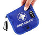 Mini First Aid Kit - 137 Piece Small Emergency Medical Kit for Home, Car, Travel, Camping & Outdoor Activities (Blue) - color: Blue