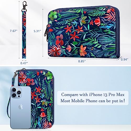 Fintie Family Passport Holder Wallet, RFID Blocking Travel Document Organizer Clutch Bag Credit Cards Case Cover for Women Men - color: Jungle Night