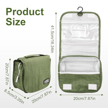 Ostomy Travel Bag - Hanging Ostomy Supplies Bag for Colostomy, Ileostomy, Foley Catheter, Medical Supplies Organizer (Light Green)