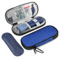 GERMUN Insulin Pen Cooler Travel Case with 2 Reusable TSA Approved Ice Packs, Diabetic Medication Insulated Cool Organizer Bag for Insulin Pens and Other Diabetic Supplies Storage (Blue) - color: Blue