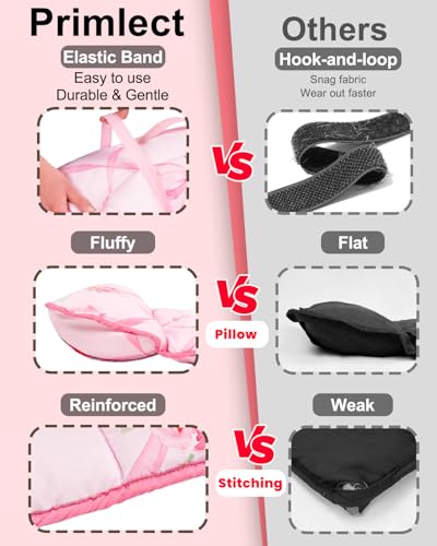 Primlect Thickened Toddler Nap Mat with Removable Pillow and Minky Blanket, Extra Large 55''x35'' Sleeping Bag, Washable, Roll up, Perfect for Daycare, Preschool, Kindergarten, Boys and Girls Bow - color: Pink Bow