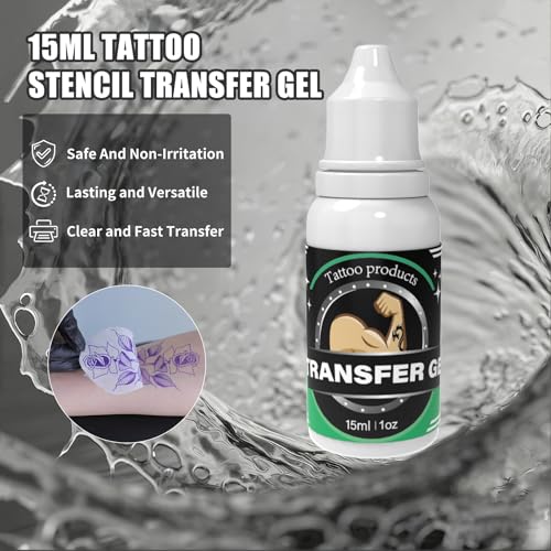Tattoo Kit, Wireless Tattoo Gun Kit with LED Display 1600mAh Battery Rotary Tattoo Machine Kit for Beginners Complete Set with 10PCS Cartridge Needles, Ink Set, Transfer Gel and Transfer Papers