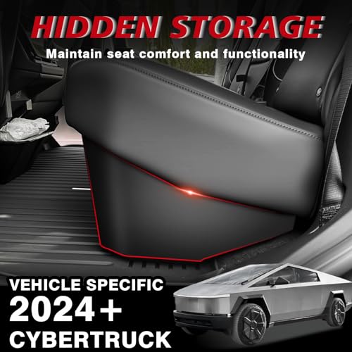VaultsOnWheels Under Seat Storage Box Fit for 2026 2025 2024 Tesla Cybertruck Accessories, Console Organizer Truck Tool Box Custom Fit Detachable Underseat Organizer - size: 6) Cybertruck|24+|Rear Underseat Storage