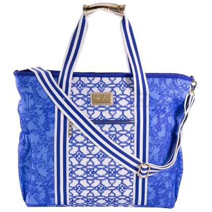 Lilly Pulitzer Beach and Picnic Cooler, Insulated Bag with Adjustable Shoulder Strap and Zipper, Soft Cooler - color: Safari Party