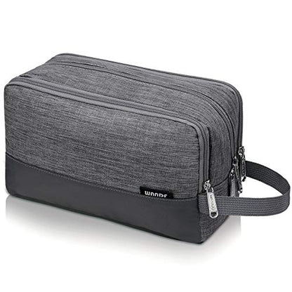 Toiletry Bag for Men Hanging Dopp Kit Water Resistant Shaving Bag Small Toiletry Bag for Traveling (Denim Grey) - color: Denim Grey