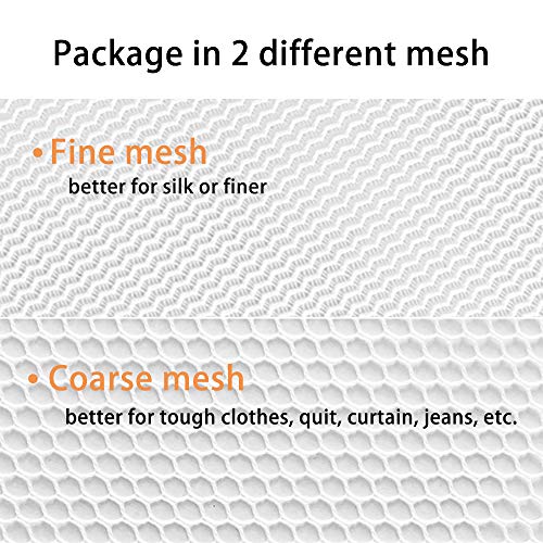 Runtoo 2 Pack 36 x 36 inches Extra Large Laundry Bag Delicates Wash Bags Camp Travel Heavy Duty Zipper Big Net Sweater Curtain Bedding Robes Blanket Jumbo Toys Organizer - size: 2 PACK