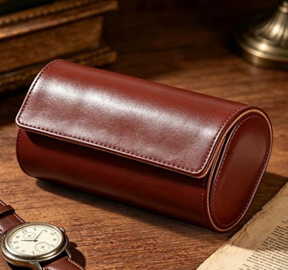 Watch Travel Case Hold 3 PCS Watches Travel Watch Case for Wristwatches & Smart Watches and Watch Travel Case for Men - size: 3 Slot