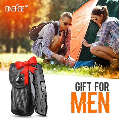 Gifts for Men Him Dad, Pocket Multitool Knife, Christmas Stocking Stuffers for Men, Anniversary Birthday Gifts for Husband, Boyfriend, Guy, Groomsmen, Fathers Day, Gadget for Hiking, Camping, Outdoor - style: MEN GIFTS