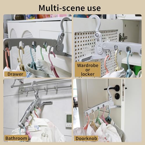 1Pcs Clothes Drying Rack Foldable and 10 Pcs Travel Hangers and 1pcs Organizer Bag,Foldable Design Doesn't take up Much Space, Great Combo for Travel/Hotel/Cruise. - style: 1+10 Pcs