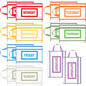 14 Pack Packing Cubes for Travel Days of Week Packing Cubes with Label Clear Zippered Storage Bag for Summer Camp Essential