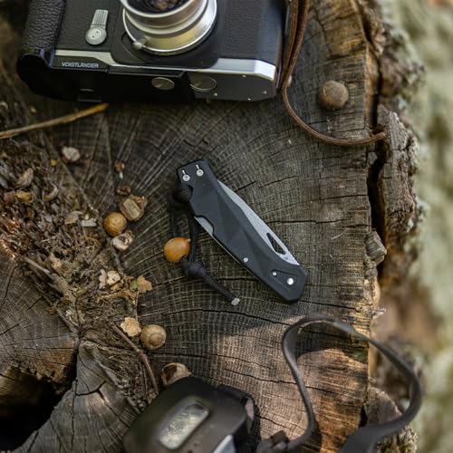 Gerber Gear LST - EDC Pocket Knife - Survival Tactical Tool for Travel, Camping & Outdoor Adventure - Lightweight & Compact Folding Knife - Stainless Steel Blade - Black - color: Black
