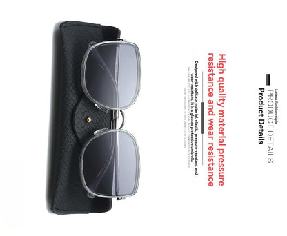 Portable Leather Glasses Case Anti-pressure Glasses Bag Coin Purse Storage Bag Suitable for Men and Women - color: Snake Yellow