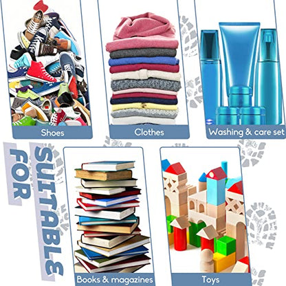 100 Pcs Shoe Bags for Travel,Large Transparent Travel Shoe Bags for Packing,Clear Plastic Drawstring Bag Shoe Dust Bags,Portable Shoes Organizers Pouch with Rope for Men and Women - size: 100
