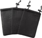10pcs Nylon Mesh Drawstring Bag, 6 x 4 Inch Small Storage Pouch String Bags for Mini Stuff MP3 Charger Earphone Key, Travel Kit Organizer for Lipstick Cosmetic Jewelry, Black