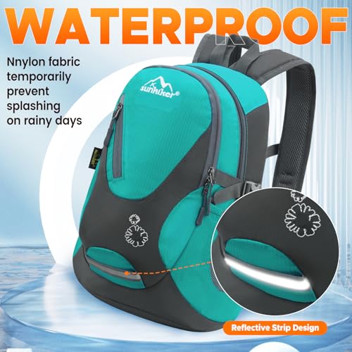 sunhiker Small Hiking Backpack Women Men 20L Lightweight Travel Backpack Daypack Casual Backpack For Cycling Outdoor Camping - color: Aqua Green