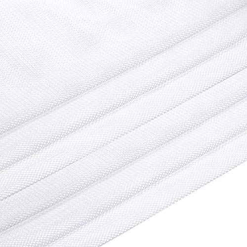 Frienda 6 Pieces Mesh Stuff Sack, 11 x 15 Inch Durable Nylon Drawstring Laundry Bag for Rinsing Beach Toys, Seashell Collecting, Mesh Bags for Travel(White) - color: White