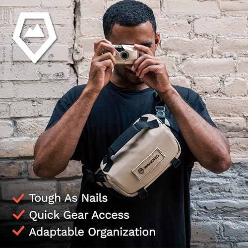 WANDRD ROGUE V1 3L Sling: Compact Camera Sling and Crossbody Bag with Fast Access, 3-Way Carry– Lightweight Everyday Bag Great for Travel, Photography, and Daily Use (Yuma Tan) - color: Yuma Tan, style: 3l