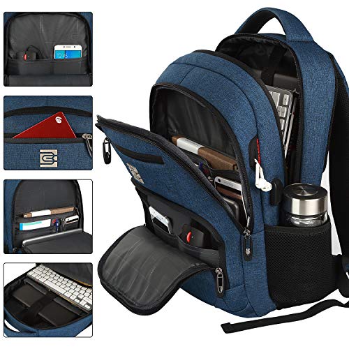 Volher Laptop Backpack,Business Travel Anti Theft Slim Durable Laptops Backpack,Water Resistant College Computer Bag for Women & Men Fits 15.6 Inch Laptop and Notebook - Blue - color: Blue, size: 15.6 Inch, style: Laptop