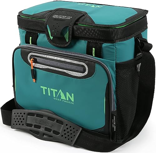 Titan by Arctic Zone Deep Freeze Cooler - Zipperless Hardbody Cooler - Deep Freeze Insulation, HardBody Liner, and SmartShelf - color: Pine, size: 16 Can