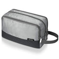 Toiletry Bag for Men Hanging Dopp Kit Water Resistant Shaving Bag Small Toiletry Bag for Traveling (Grey) - color: Grey