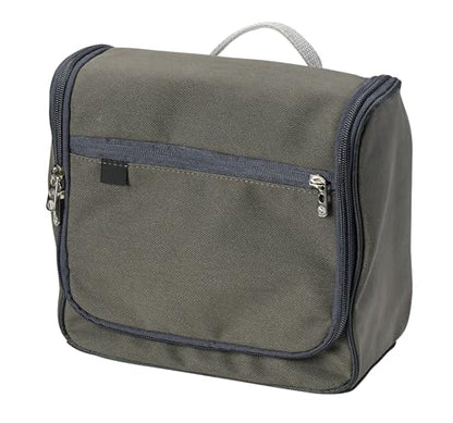 Lewis N. Clark Brushed Twill Hanging Toiletry Kit Bag for Travel Accessories, Shampoo, Cosmetics + Personal Items, Tan - color: Tan
