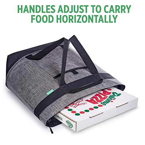 Jumbo Insulated Cooler Bag (Charcoal) with HD Thermal Insulation - Premium, Collapsible Soft Cooler Makes a Perfect Insulated Grocery Bag, Food Delivery Bag, Travel Bag, Beach or Picnic Bags - color: Charcoal