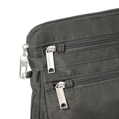 Baggallini Securtex Anti-Theft Crossbody - color: Charcoal