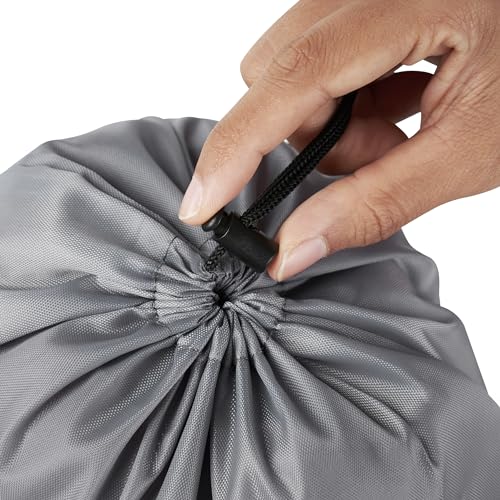 PALTERWEAR Drawstring Bag with Toggle - Nylon Cinch and Ditty Pouch Six-Pack (Gray, 6 x 8 Inch, Set of 6) - color: Gray, size: 6 x 8 Inch