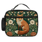 Forest Fox Lunch Bag Insulated Reusable Lunch Box Cooler Thermal Tote Bag For Teenage Boys Girls School Beach - color: Forest Fox