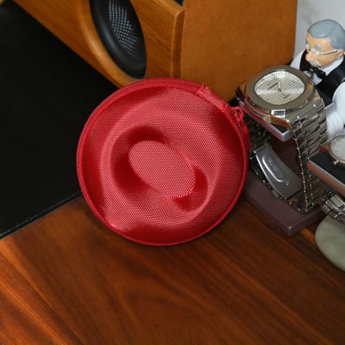Compact Single Travel Watch Case, Shockproof & Anti-Shaking Hard Shell, Fits 36-52mm Watches & Smartwatches, (Red(1 Slot)) - color: Red(1 Slot)