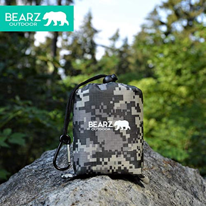 Pocket Blanket - Beach Blanket Waterproof Sandproof, Picnic Blankets Waterproof Foldable, Lightweight & Compact for Hiking, Camping, Travel, Festival Accessories - color: Digital Camouflage