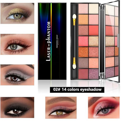 All in One Makeup Kit for Women Full Kit,Makeup Set for Women, Includes Eyeshadow Palette/Foundation/lip gloss/Eyeliner/Mascara/makeup Brush,Makeup Gift Set for Christmas & Birthday&Holiday&Everyday. - color: Set1