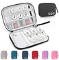 Travel Cable Organizer Bag, Electronics Organizer Tech Pouch with Double Layers for Cords, Chargers, Phone, Earphones, USBs, SD Cards - Travel Essentials Portable Waterproof Tech Pouch