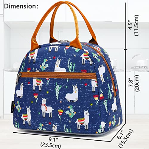 FlowFly Insulated Lunch Cooler Bag - Tote Bag Organizer for Women/Men, Alpaca - color: Alpaca