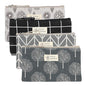4 Pcs Canvas Cosmetic Bags Cosmetic Pouches with Zipper Makeup Bag Multi-Function Canvas Travel Pouch Vacation Travel Toiletry Bag for Women Girls, 4 Patterns