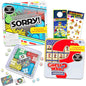 Magnetic Game Travel Set for Kids - Bundle with 2 Travel Games in Tin Featuring Sorry, Guess Who Plus Stickers, More | Hasbro Travel Games for Kids 8-12