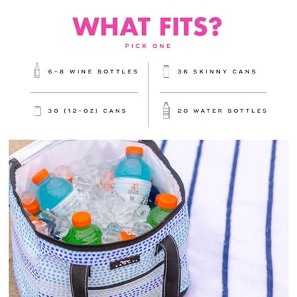 SCOUT The Stiff One - Large, Soft, Lightweight, Insulated Cooler with Hard Bottom, Beach, Family, Travel, Picnic Cooler - color: Can You Belize